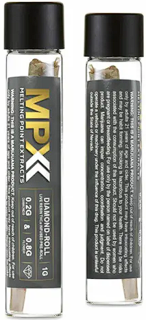 Photograph of product: MPX Purple Milk (I) Diamond Infused Pre-Roll 1g