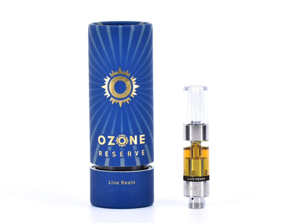 Photograph of product: Garlic & Bananas | 0.5g | Live Resin Vape | Ozone Reserve