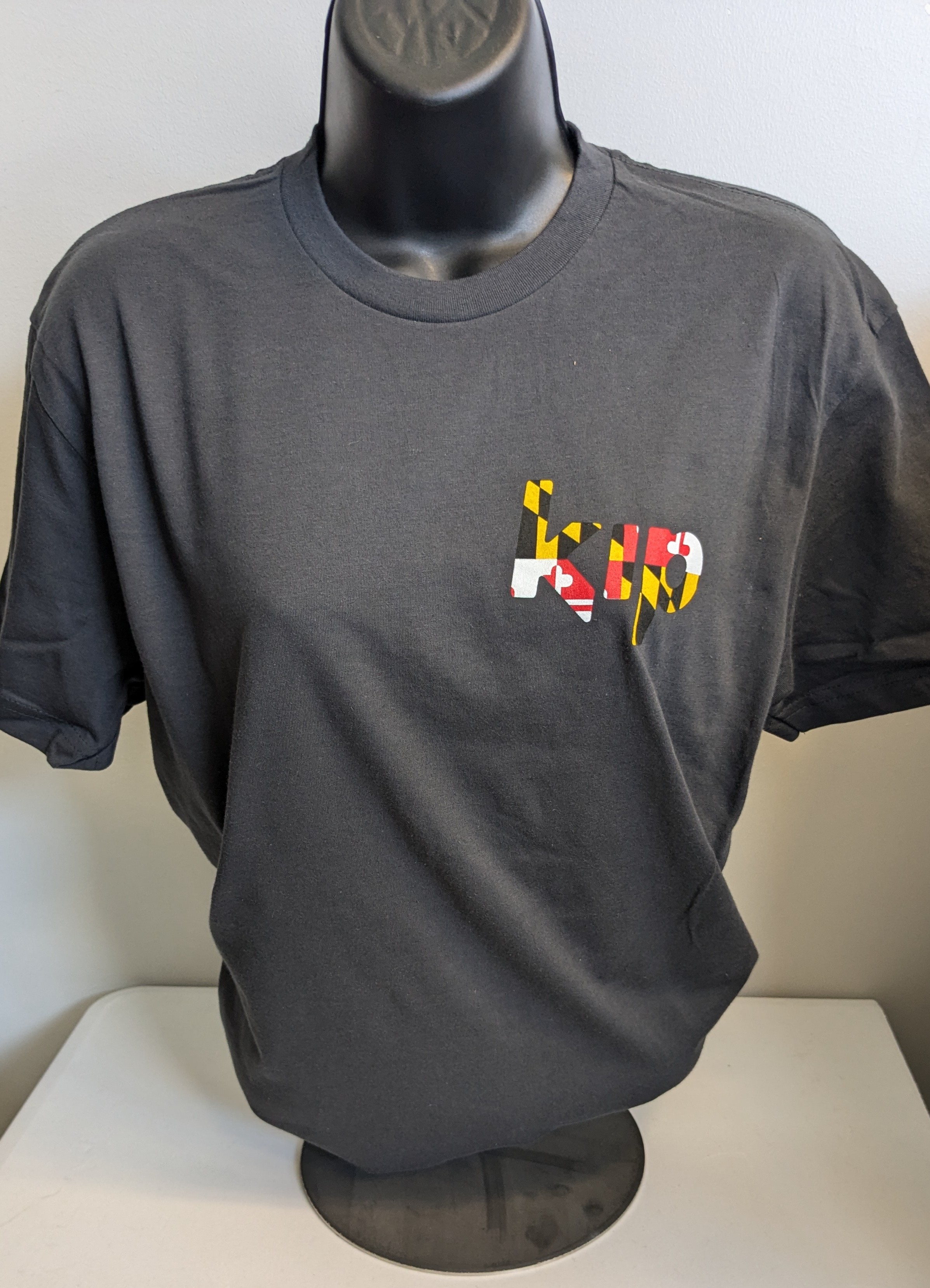 Photograph of product: Shirt | Small-3XL | Kip Logo Maryland Flag Style