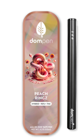 Photograph of product: dompen | Peach Ringz | All-In-One Vape | 1g