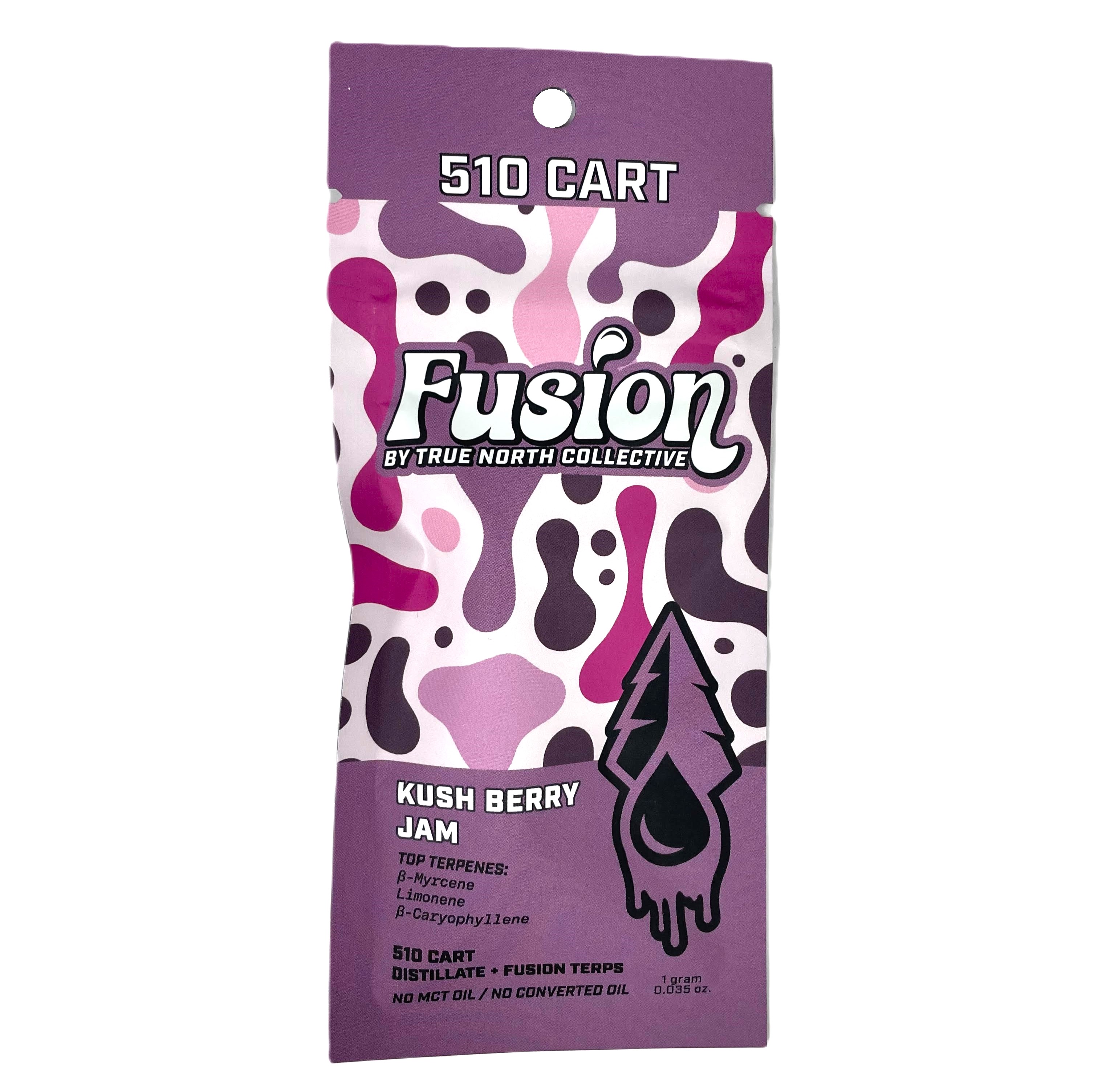 Photograph of product: Fusion - Kushberry Jam TNC 510 Vape Cart