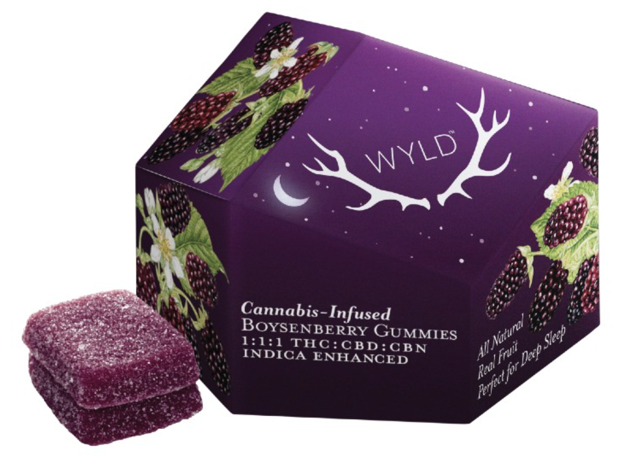 Photograph of product: Gummies 10pk - Boysenberry (1:1:1) (CBD/TH-oui/CBN)