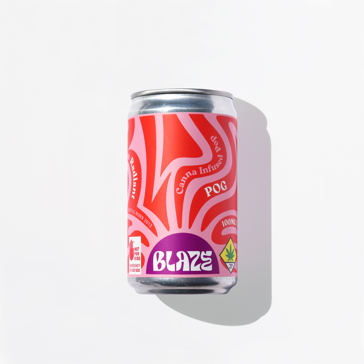Photograph of product: EH - Blaze - POG Distillate Soda 6oz