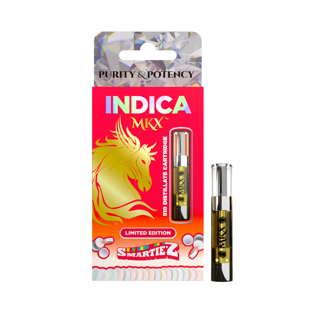 Photograph of product: MKX 1 Gram 510 Thread Carts *LIMITED EDITION* - Smartiez (Indica)