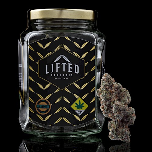Photograph of product: Boysenberry Creme Brulee Luxury Line Flower | 3.5g