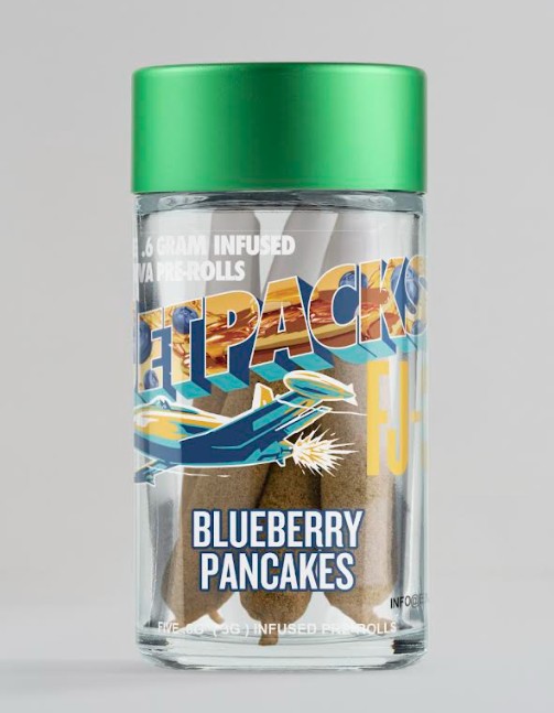 Photograph of product: JetPacks | FJ-3 | Blueberry Pancakes | 5pk | Infused Pre-rolls