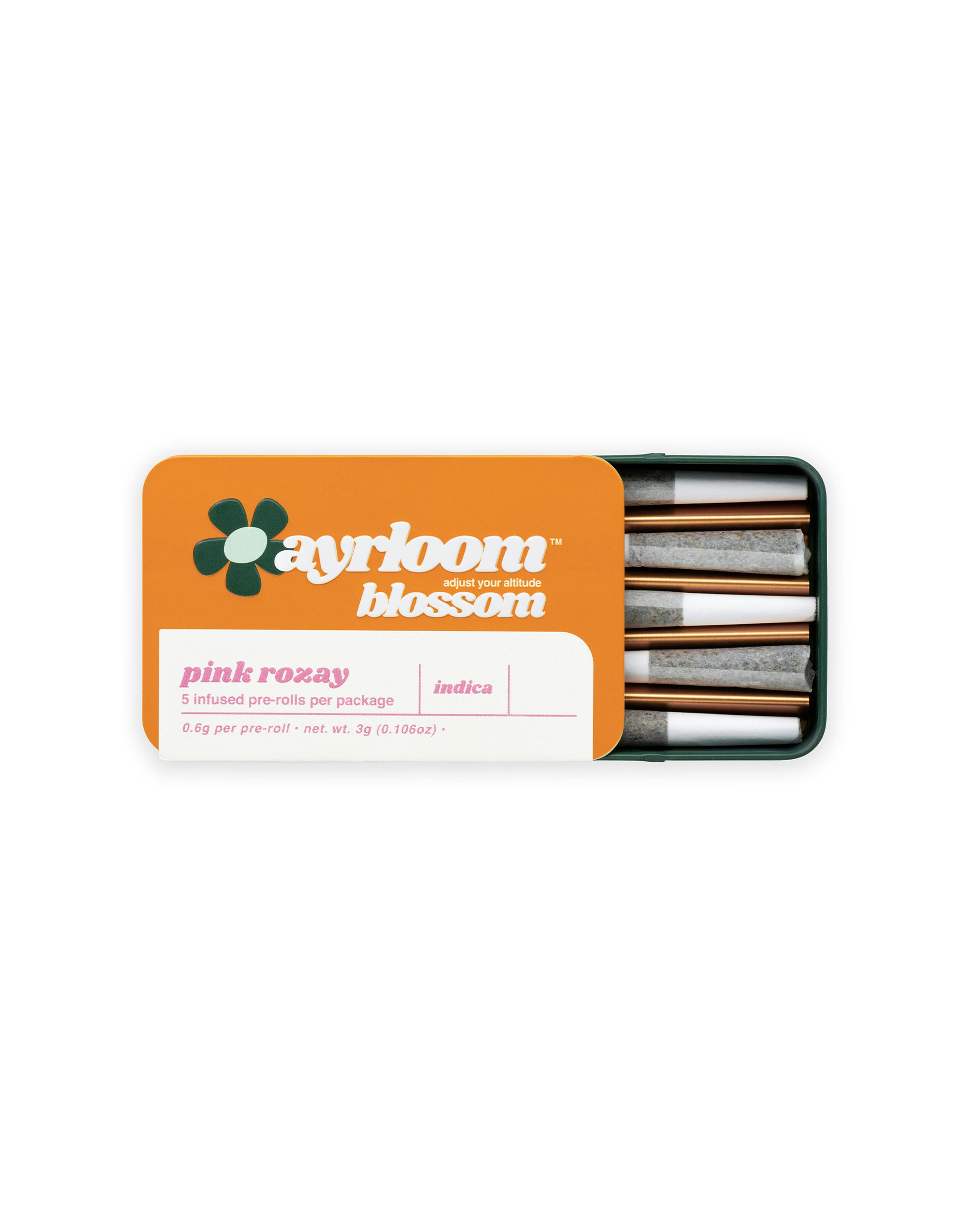 Photograph of product: Pink Rozay Oui'd | Infused Pre-Roll Pack [5-Pack x