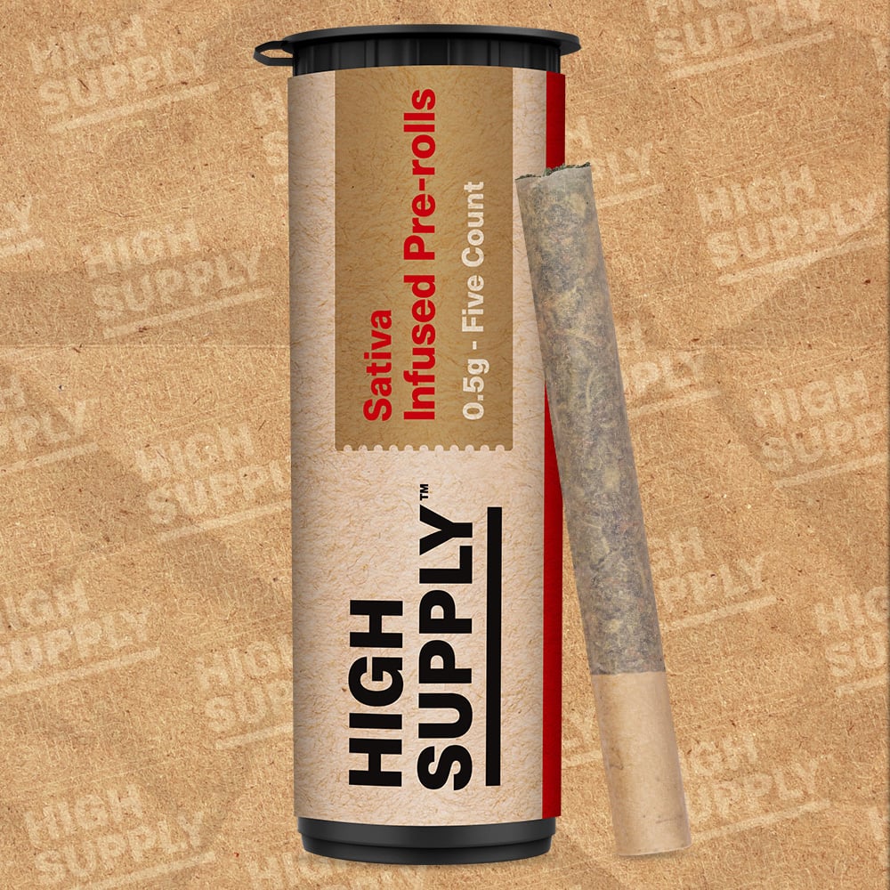 Photograph of product: High Supply - Chem X - Infused .5g Pre-Roll 5pk - Oui'd - 2.5g