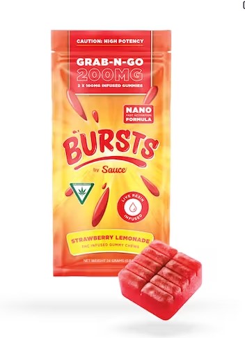 Photograph of Product: Strawberry Lemonade | Grab-N-Go | 200mg | 2 x 100mg | Bursts by Sauce