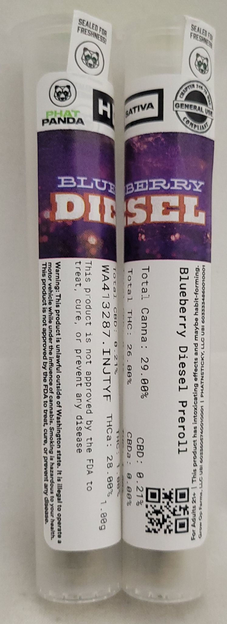Photograph of Product: Blueberry Diesel | 1g *General Use Compliant*
