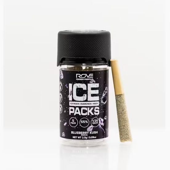 Photograph of product: Rove Infused Pre-roll Pack Blueberry Kush 2.5g - 