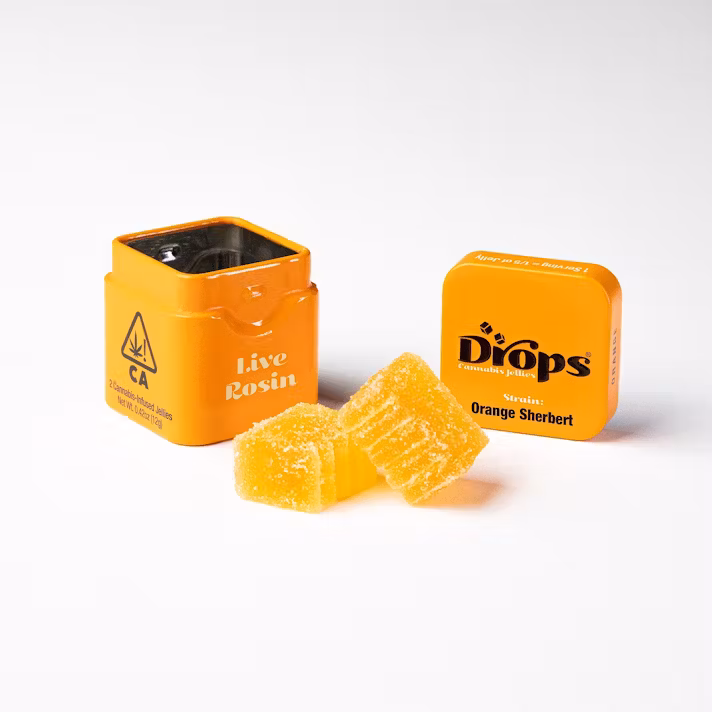 Photograph of product: Drops | Singles | Orange | Creative | 100mg