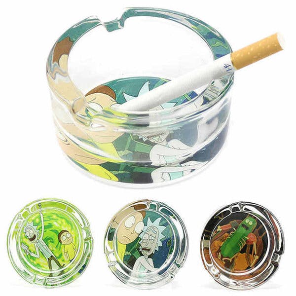 Photograph of product: Assorted Glass Ashtray - 