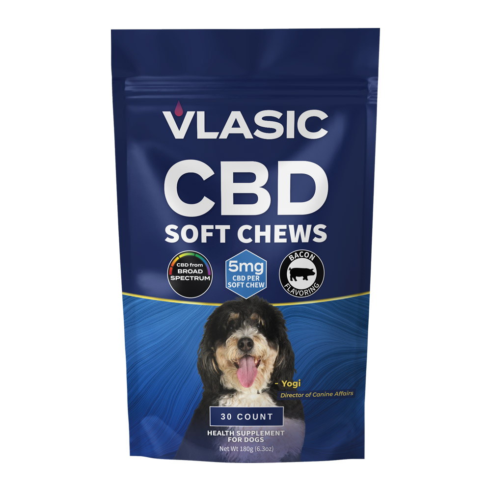 Photograph of product: Broad Spectrum CBD Dog Chews (Bacon Flavor)