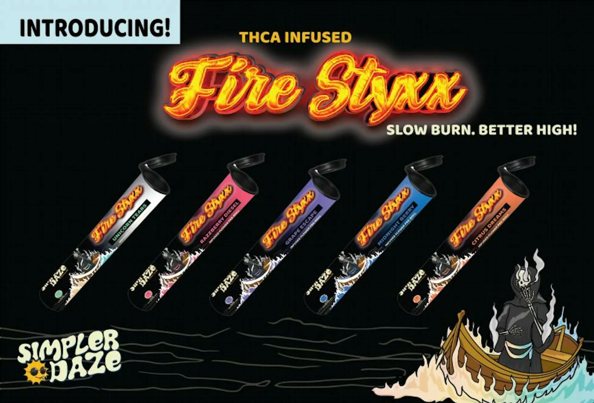 Photograph of product: Fire Styxx | Rose Rush | Infused Preroll | 1g