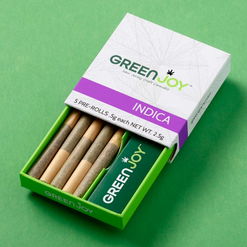 Photograph of product: Green Joy: Headband Cookies | Pre-Rolls 5pk