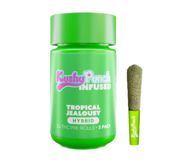 Photograph of Product: 0.5g Infused Preroll 5pk [2.5g] | Tropic Jealousy