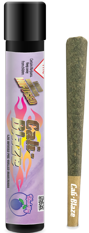 Photograph of product: Cali Blaze Infused PreRoll Blueberry