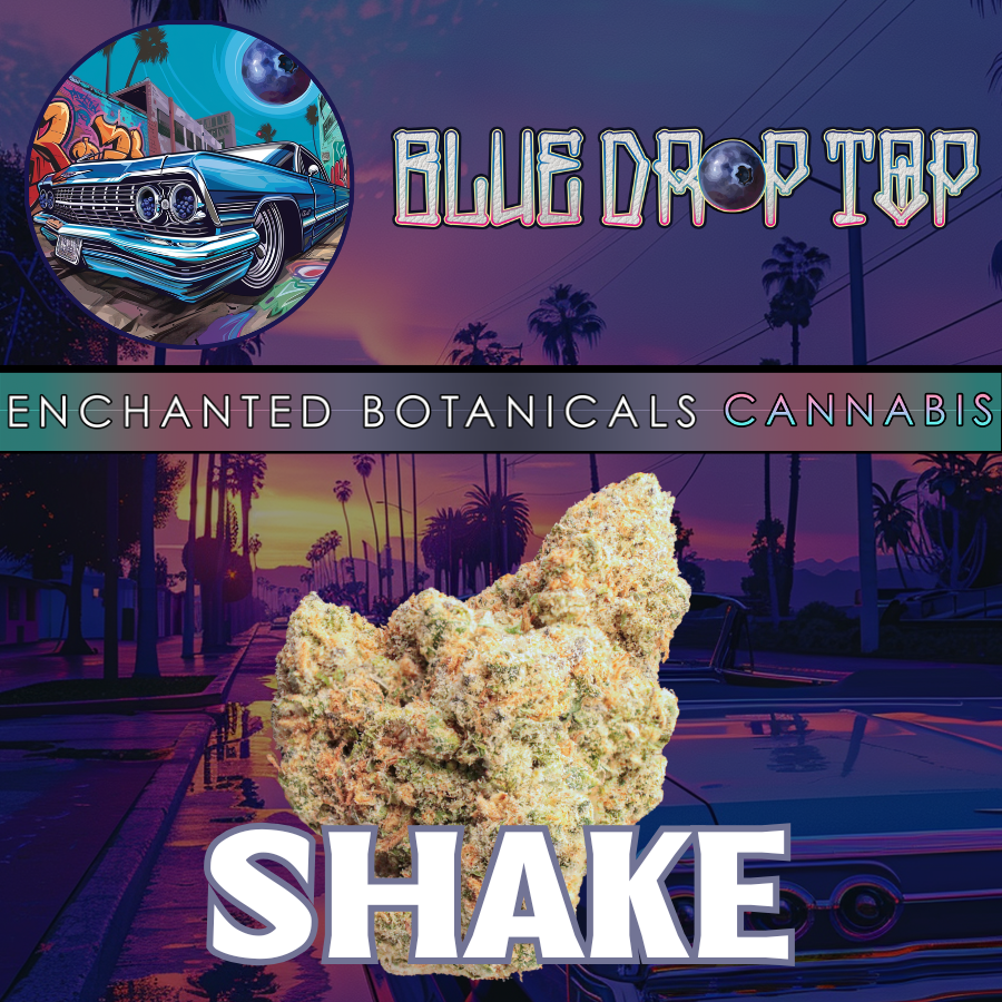 Photograph of product: Flower - Blue Drop Top - Hybrid - SHAKE - 1g