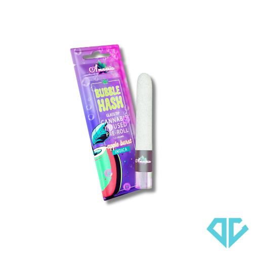 Photograph of product: Amnesia Apple Burst Glass Tip Bubble au chocolat Infused Pre-Roll 1.3g