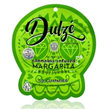 Photograph of product: DULZE - GUMMIES - MARGARITA 100MG