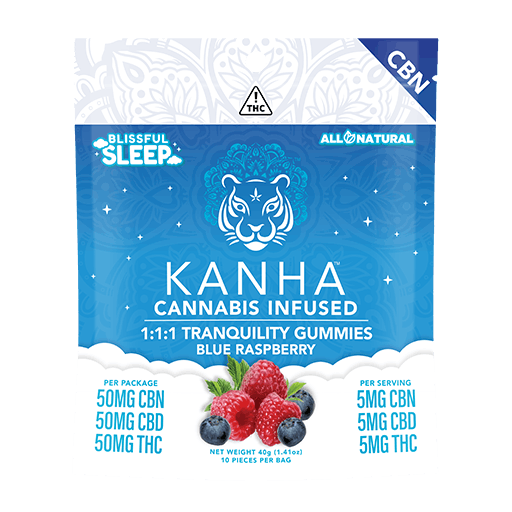 Photograph of product: Kanha | Tranquility Sleep | 1:1:1 CBN Gummies