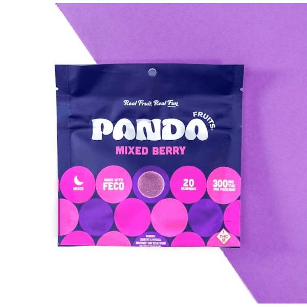 Photograph of product: Panda | FECO Gummies | Mixed Berry 500mg
