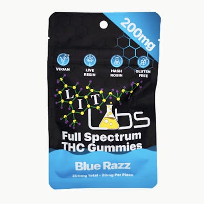 Photograph of product: REC Lit Labs - Blue Razz 200mg rosin/resin