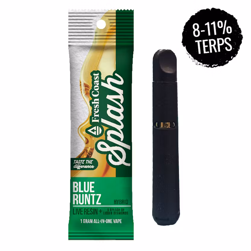 Photograph of product: Splash | Blue Runtz Disposable