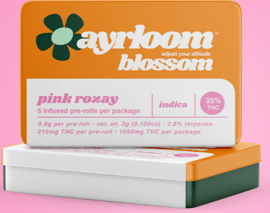 Photograph of Product: Aryloom | Pink Rozay | Infused Preroll | 5 Pack