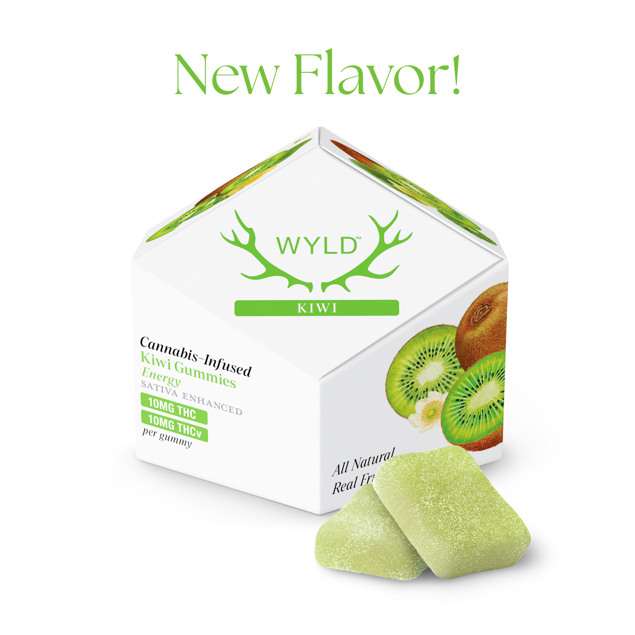 Photograph of product: 1:1 TH-oui:TH-ouiV Kiwi Oui'd | Gummies | 100mg