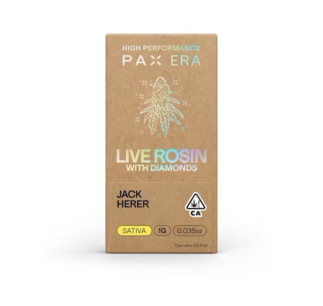 Photograph of product: 1G JACK HERER  Rosin PAX 1G POD - 