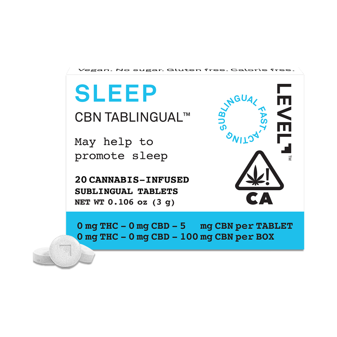 Photograph of product: Level - Sleep Tablingual (CBN) 100mg