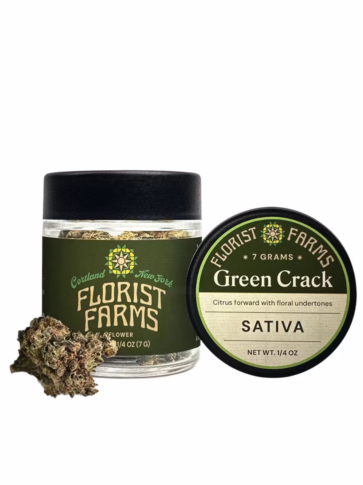 Photograph of product: Florist Farms | Green Crack Flower 7g | Oui'd