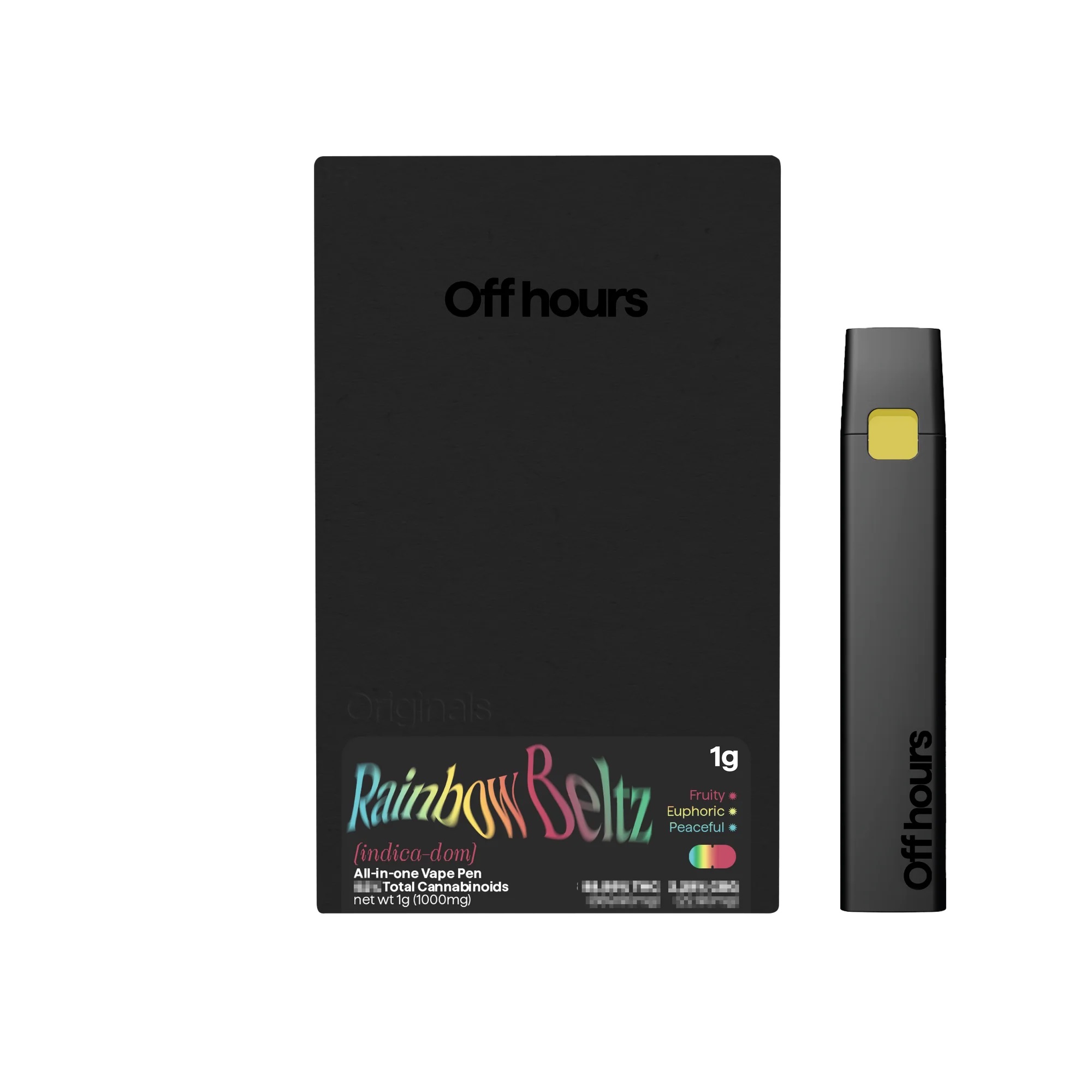 Photograph of product: Rainbow Beltz | AIO Vape 1g