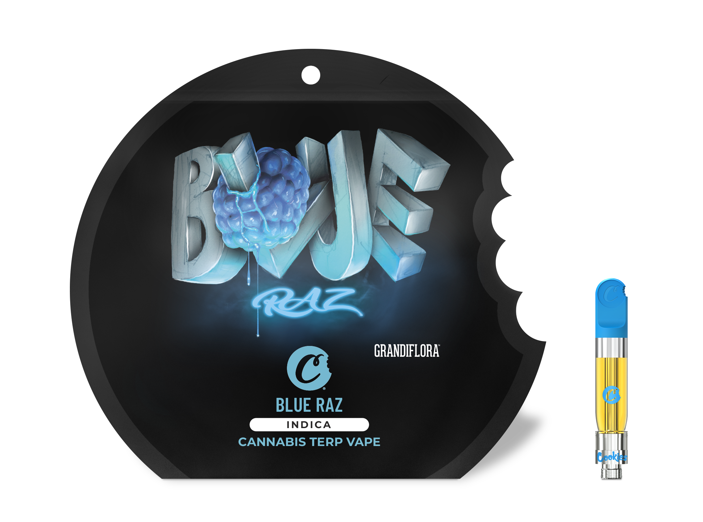 Photograph of product: Cookies - Blue Raz - I - Oui'd Terps - 510 Cart