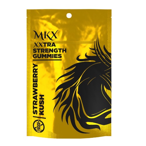 Photograph of product: MKX 200mg Gummies Strawberry Kush