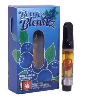 Photograph of product: Boujee Blendz | Blueberry | Flavored Live Diamonds Cartridge 1g