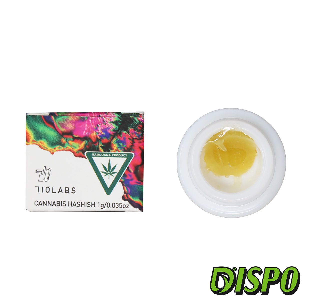 Photograph of product: 710 Labs - Garlic Cocktail #7 1G 1st Press Live Hash Rosin