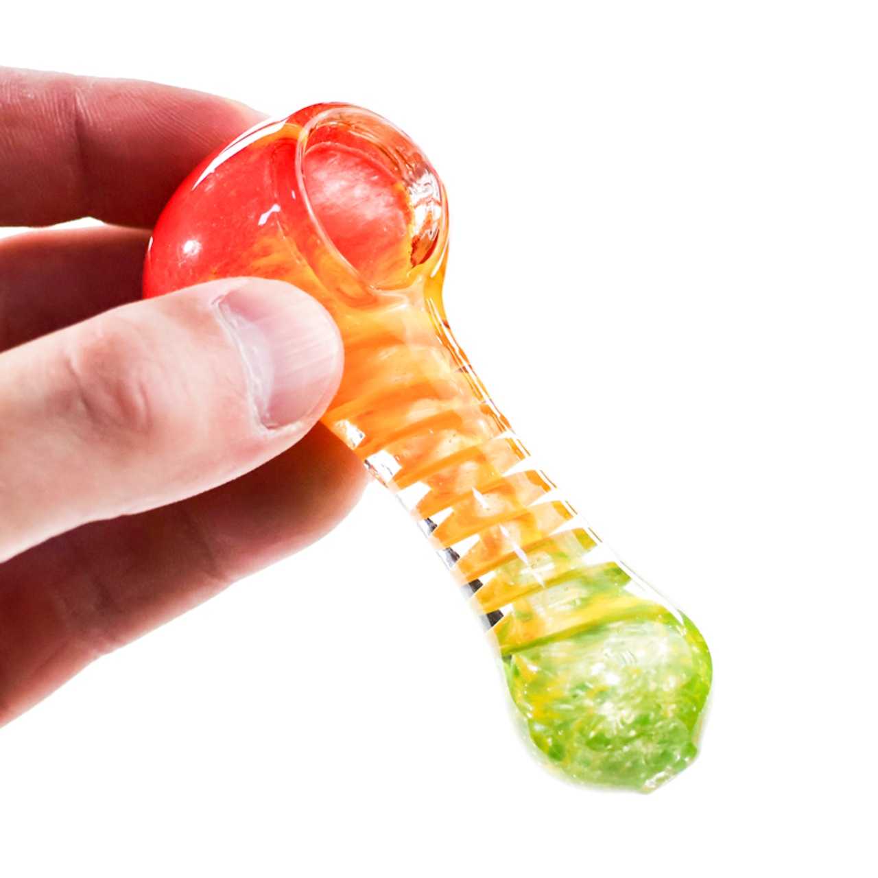 Photograph of product: 4" Rasta Swirl Hand Pipe