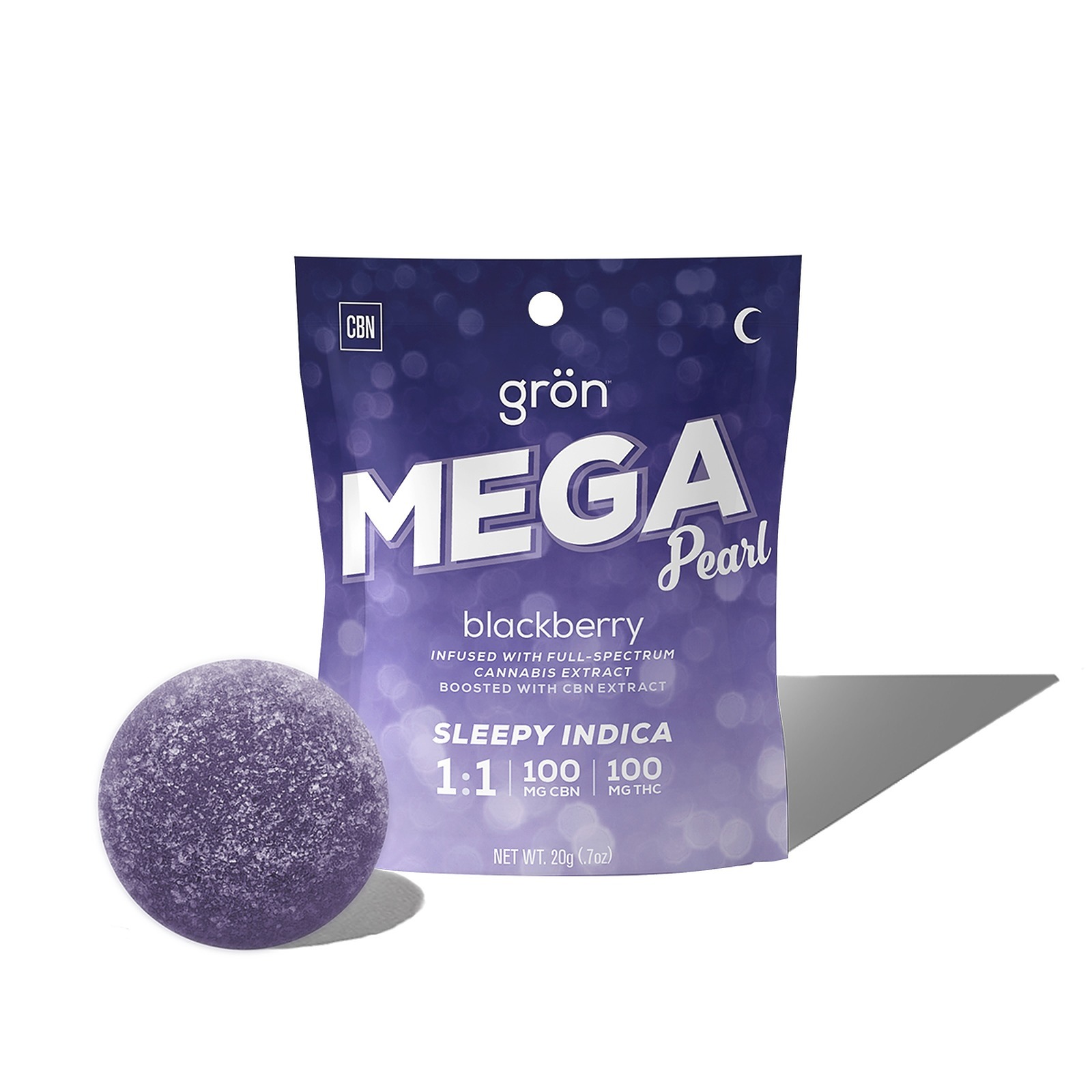Photograph of product: GRON - Mega Pearl - Blackberry 1:1 - 100mg