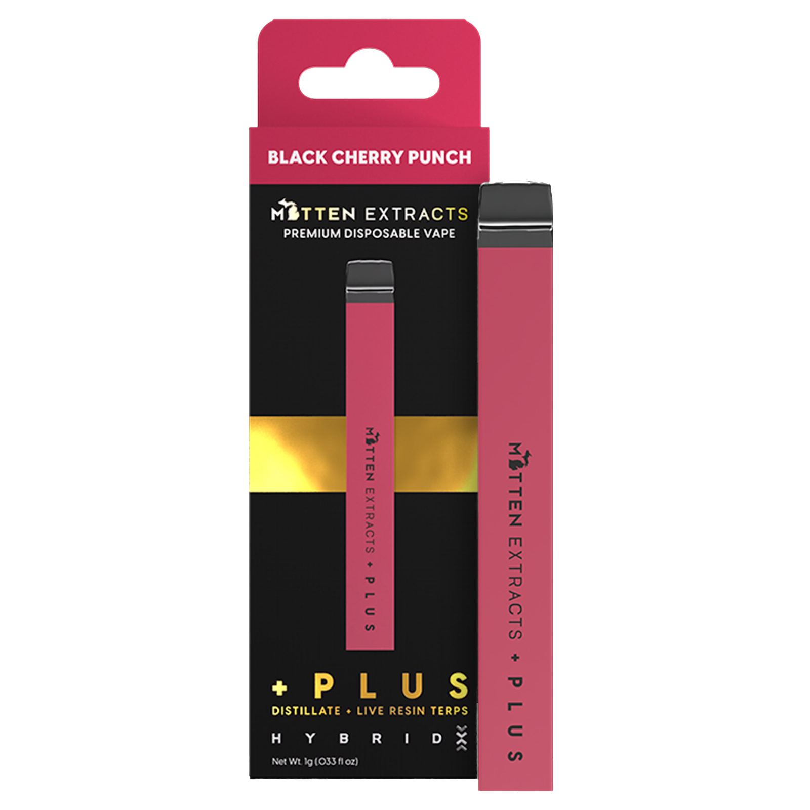 Photograph of product: Black Cherry Punch 1g Disposable Vape