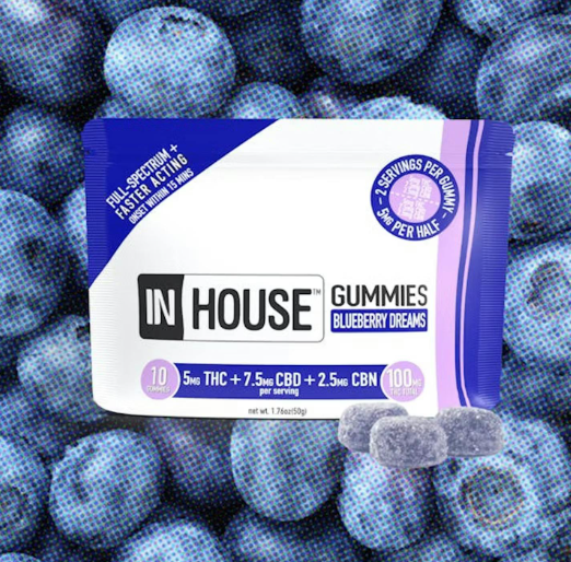 Photograph of product: Gummies | Blueberry | 25mg per Serving | 20 Servings