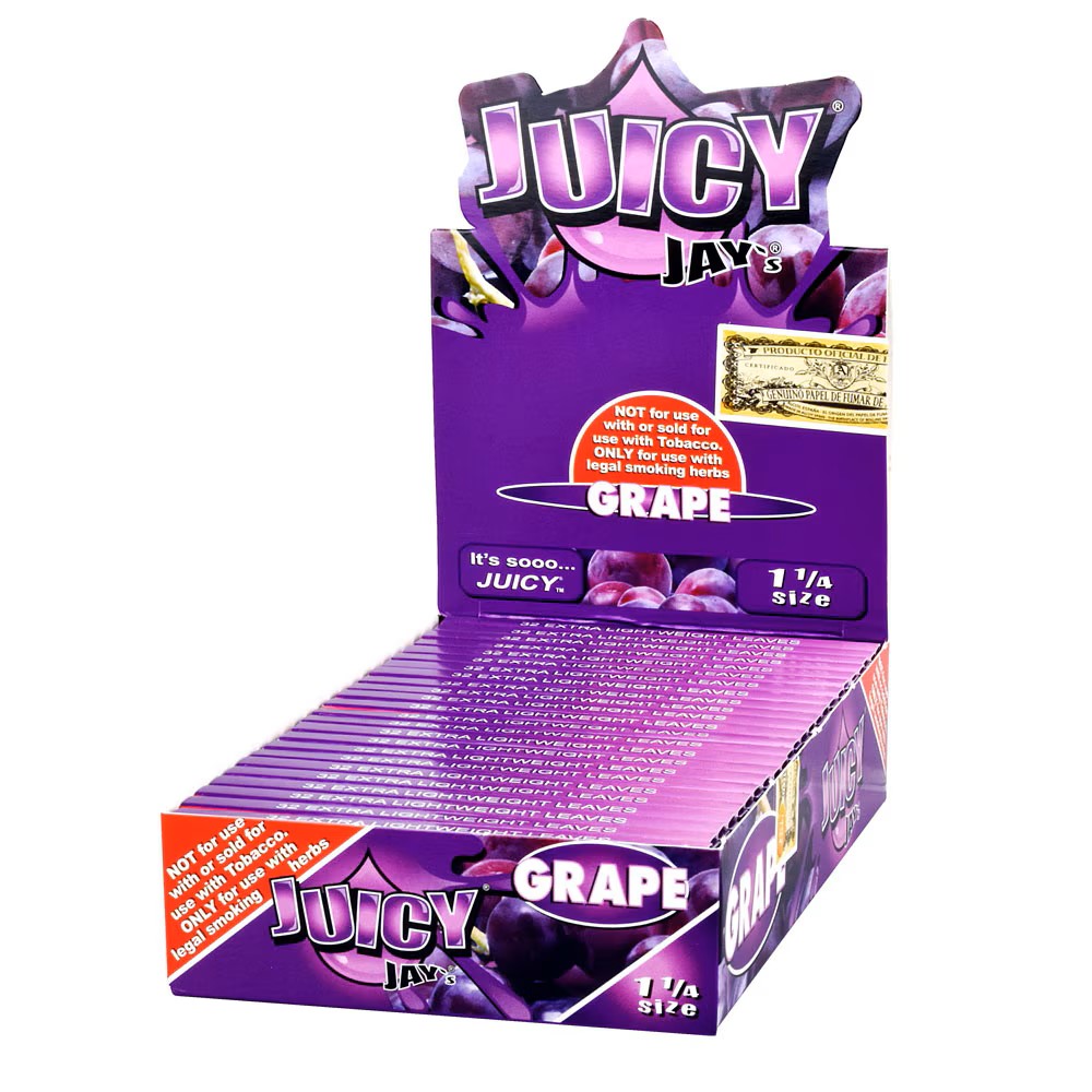 Photograph of product: Juicy Jay's Grape Rolling Papers 1 1/4" (TAX INCLUDED)