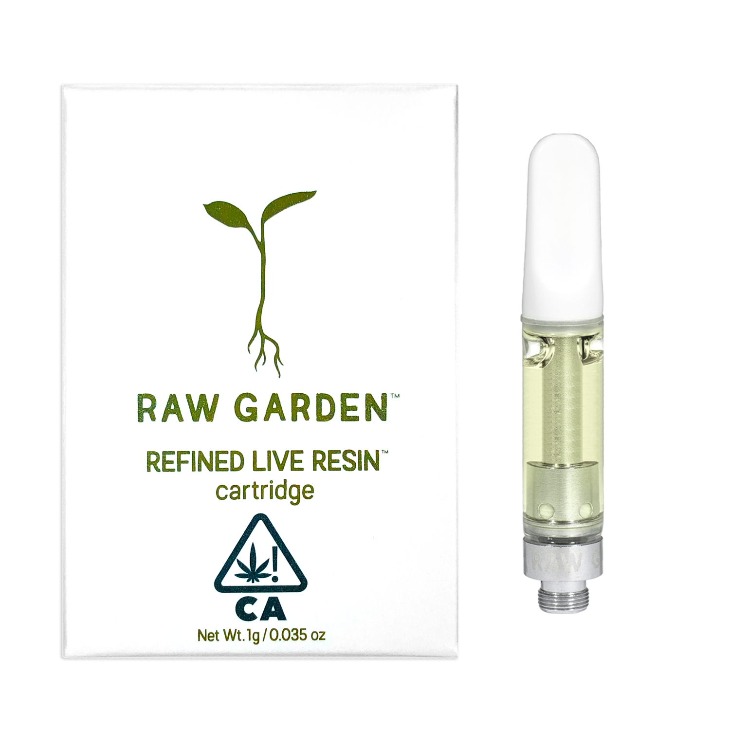 Photograph of product: Raw Garden | Funk N Fire refined live resin cart 1g | 85.60% TH-oui
