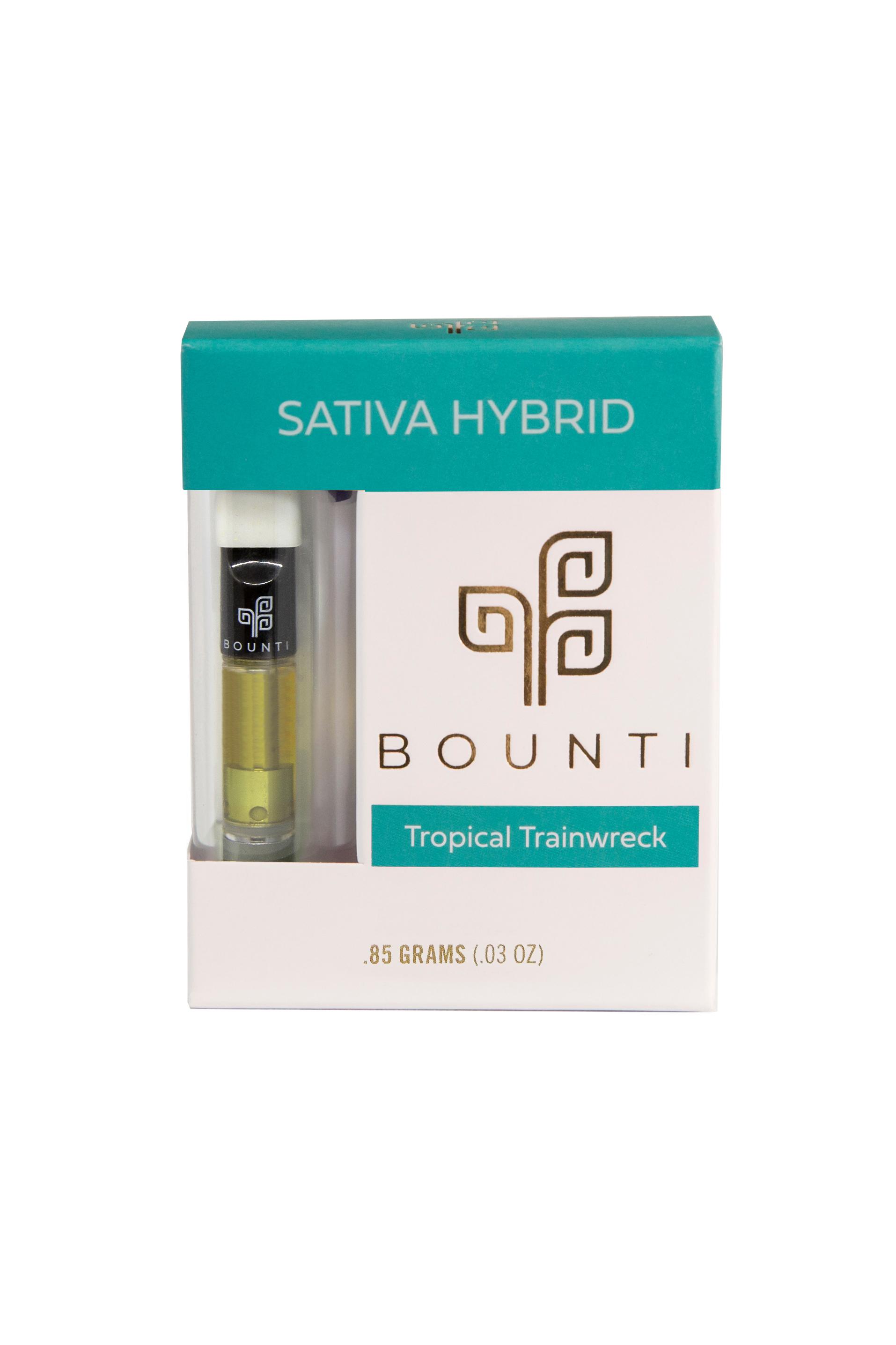 Photograph of product: Bounti BTE Tropical Trainwreck (S) Vape Cartridge 0.85g