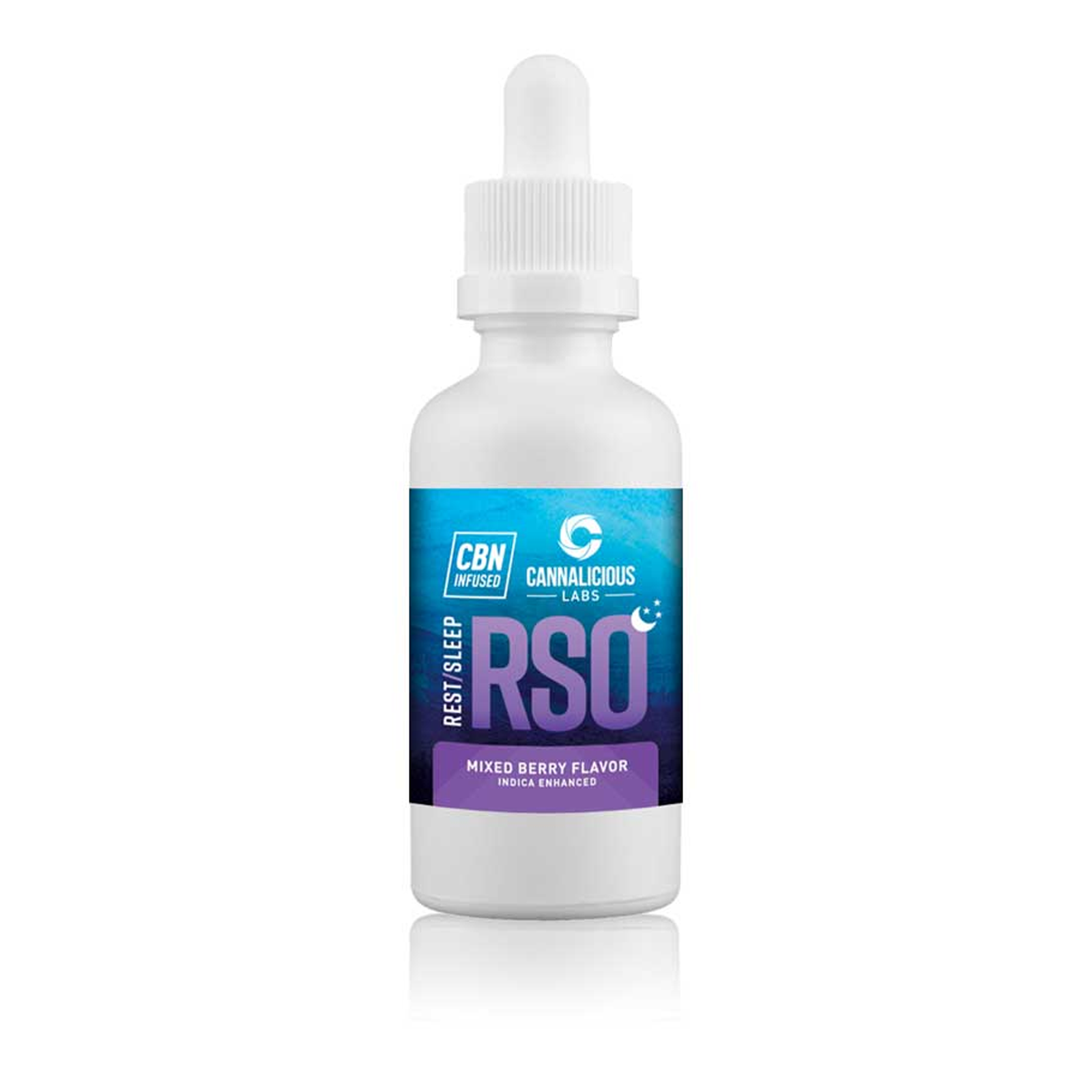 Photograph of Product: Rest Mixed Berry RSO Dropper