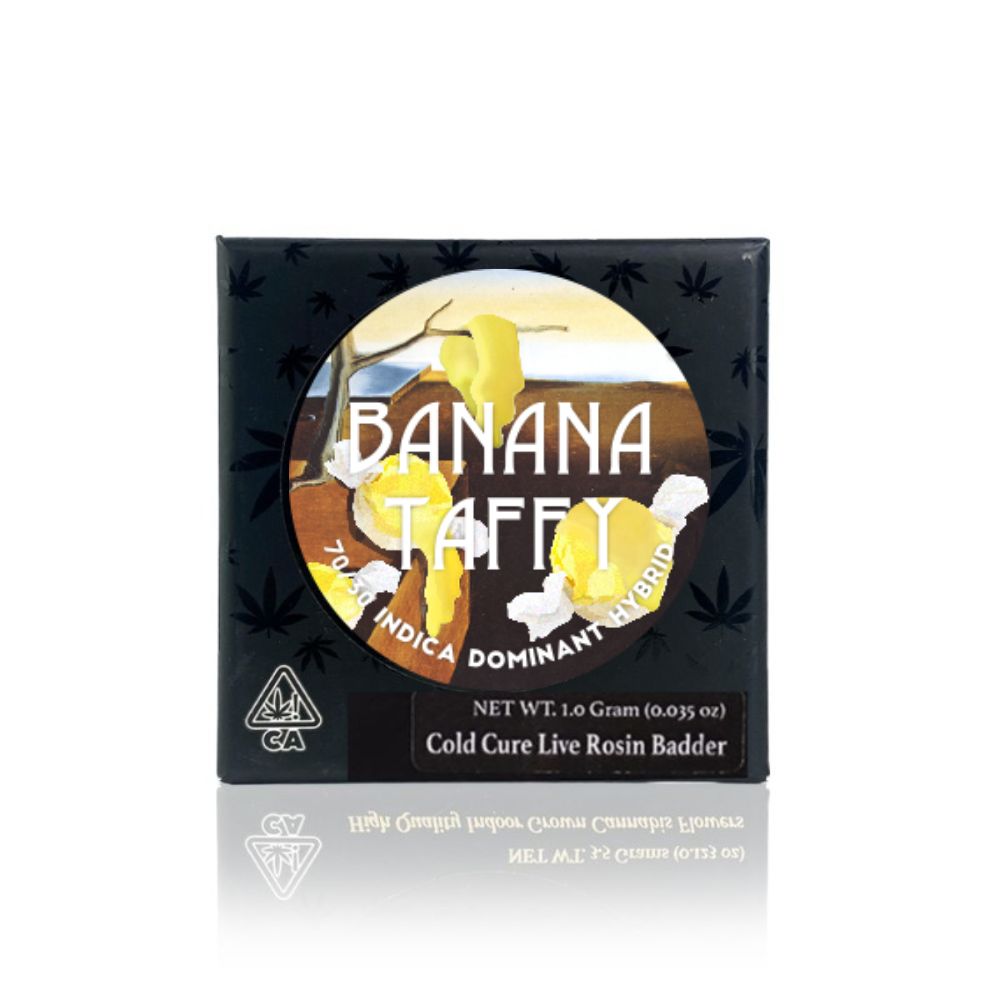 Photograph of product: BANANA TAFFY COLD CURE LIVE ROSIN 1G - TEAM ELITE GENETICS