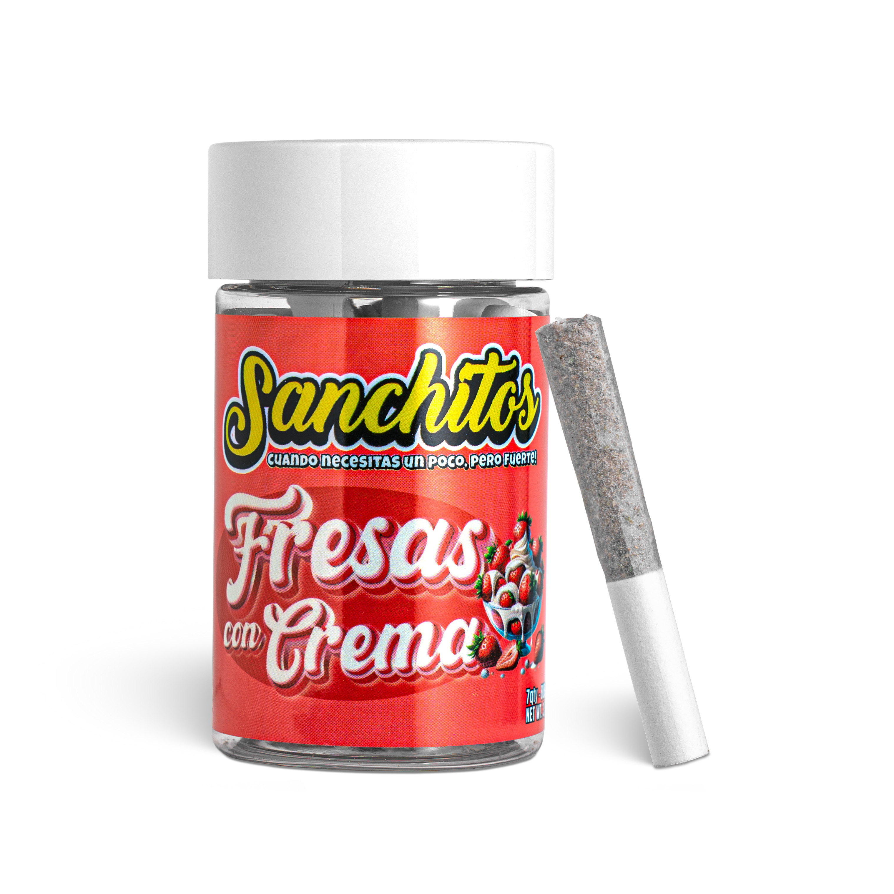 Photograph of product: Fresas con Crema Sanchitos Infused Pre-Rolls - 3.5g