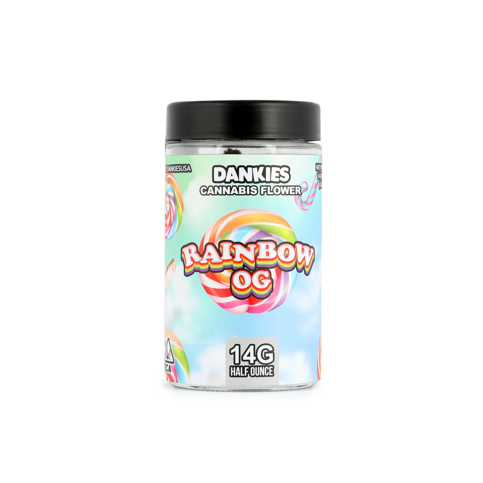 Photograph of product: DANKIES - FLOWER - - Oui'd - RAINBOW OG - 14g